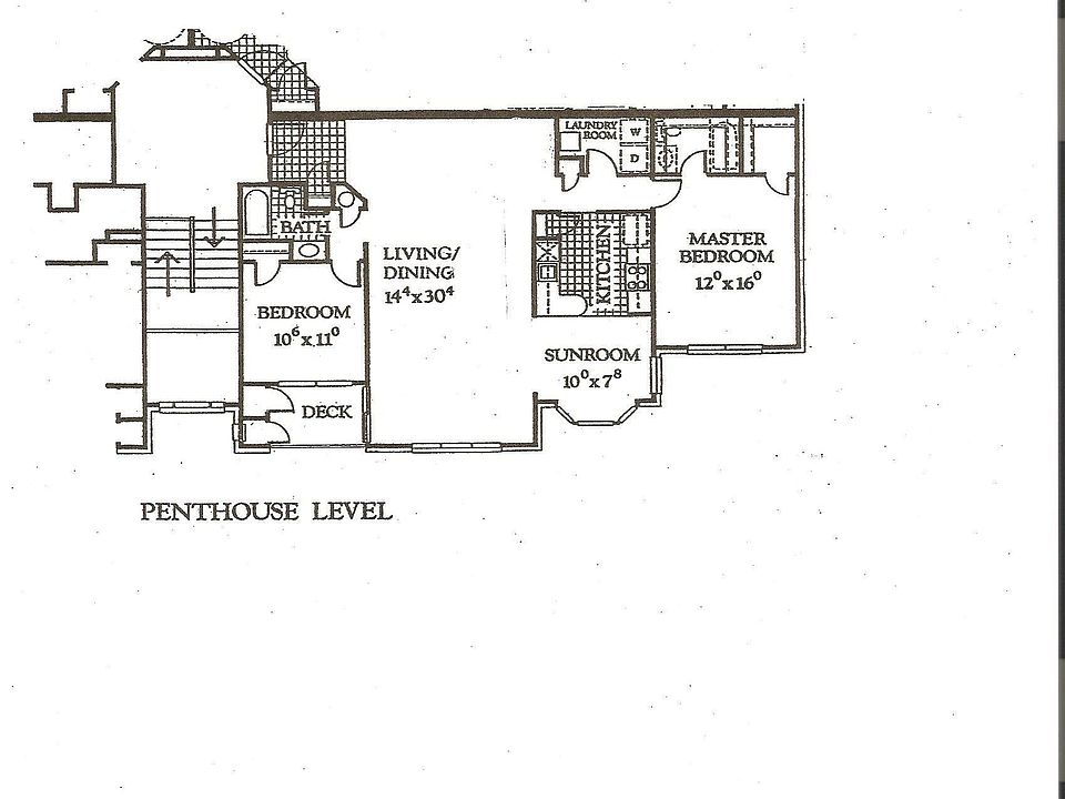 Condo 3-D floor plan