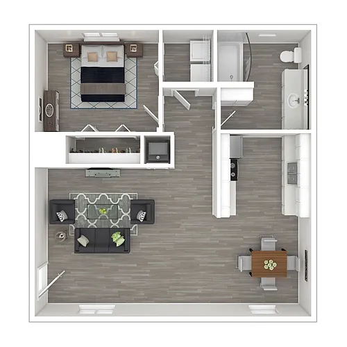 Floor plan 1 X 1