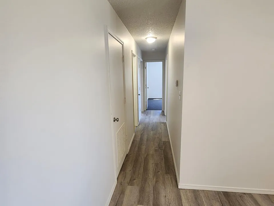 New paint and flooring in the living room and hall