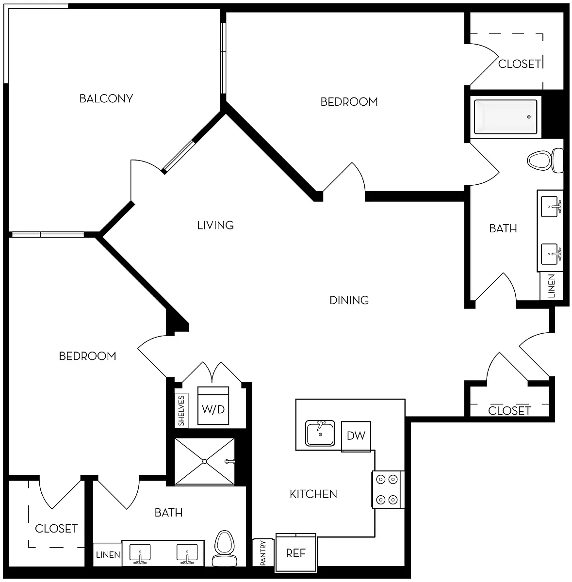 Floor plan 2X2 B7