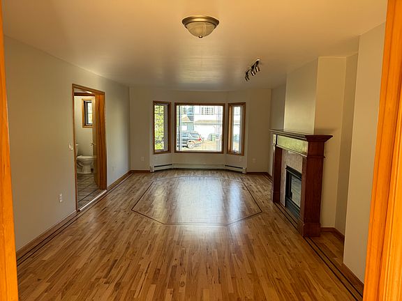 Living room with gas fireplace