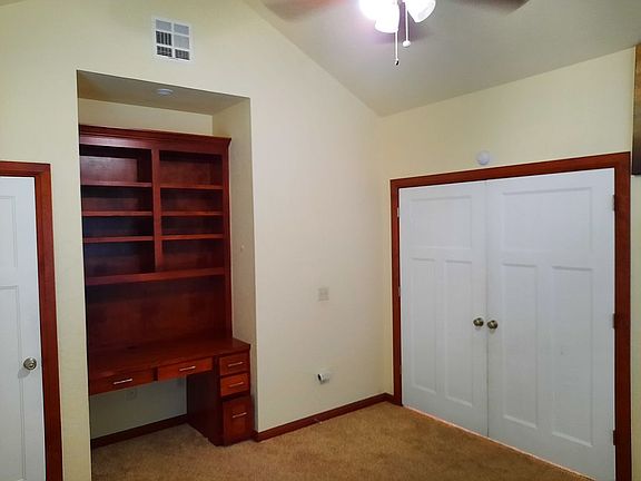 Office with French doors.