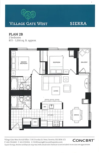 Floor plan 2 Bedroom