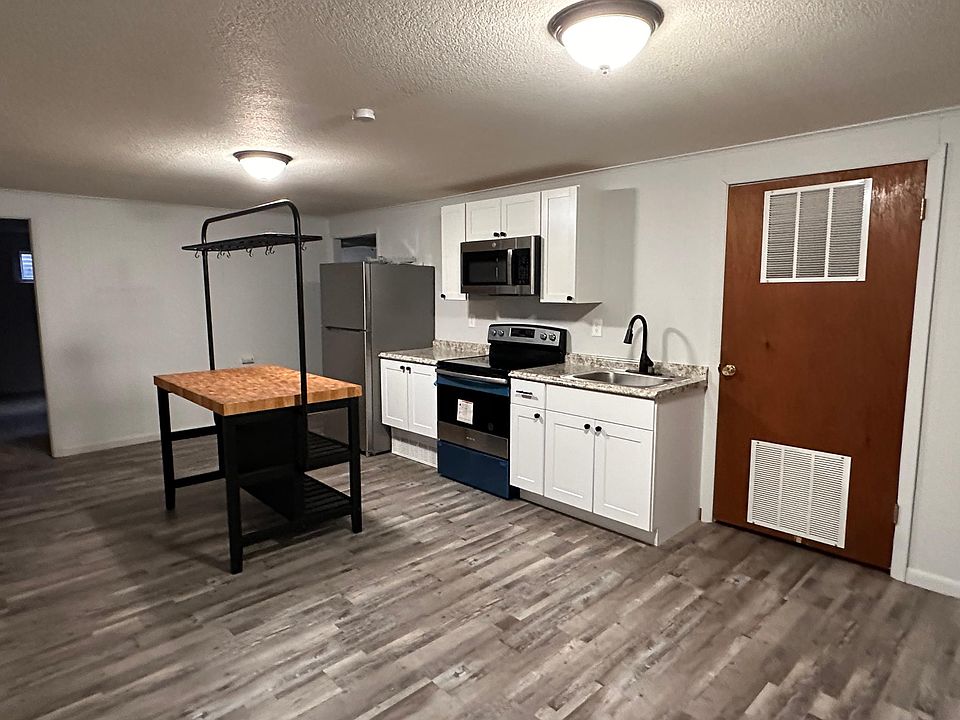 Kitchen with included island
