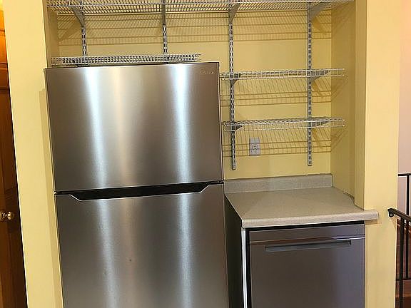 Fridge and dishwasher