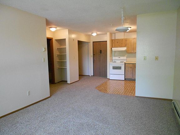 Living room/dining room of one unit