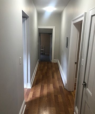 Hallway updated wood floors