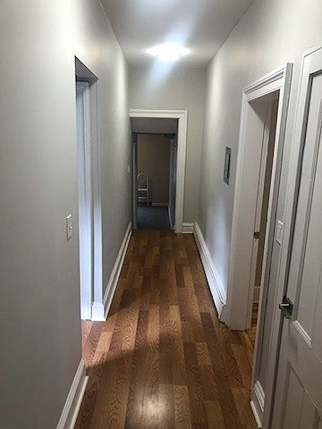 Hallway updated wood floors