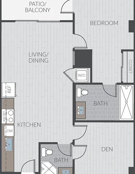Plan 1P + Den