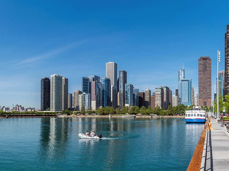 Take advantage of the Lakefront Trail right outside your door.