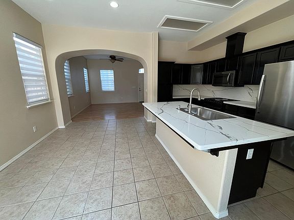 Kitchen and living room