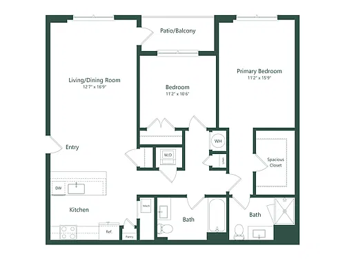 Floor plan 2B