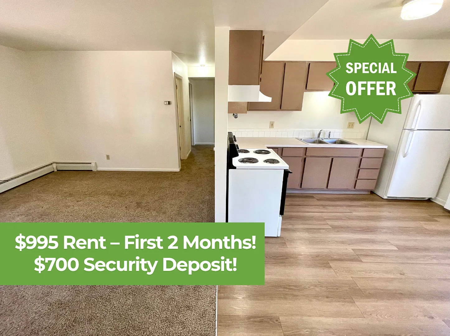 Move In & Save - $995 For The First Two Months! - $650 Deposit - 3 Bedroom Apartment — Photo 2