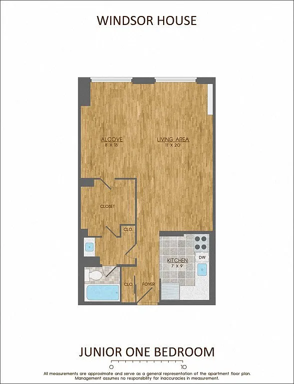 Floor plan One Bedroom