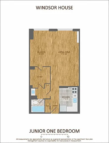 Floor plan One Bedroom