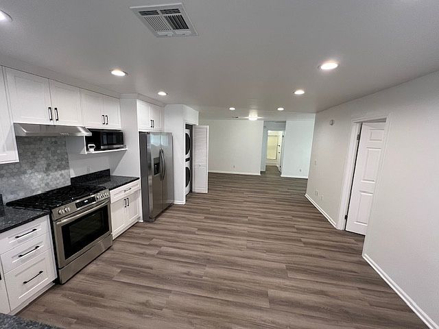 Kitchen area with all new appliances