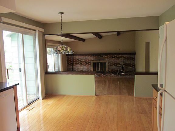 Kitchen into family room