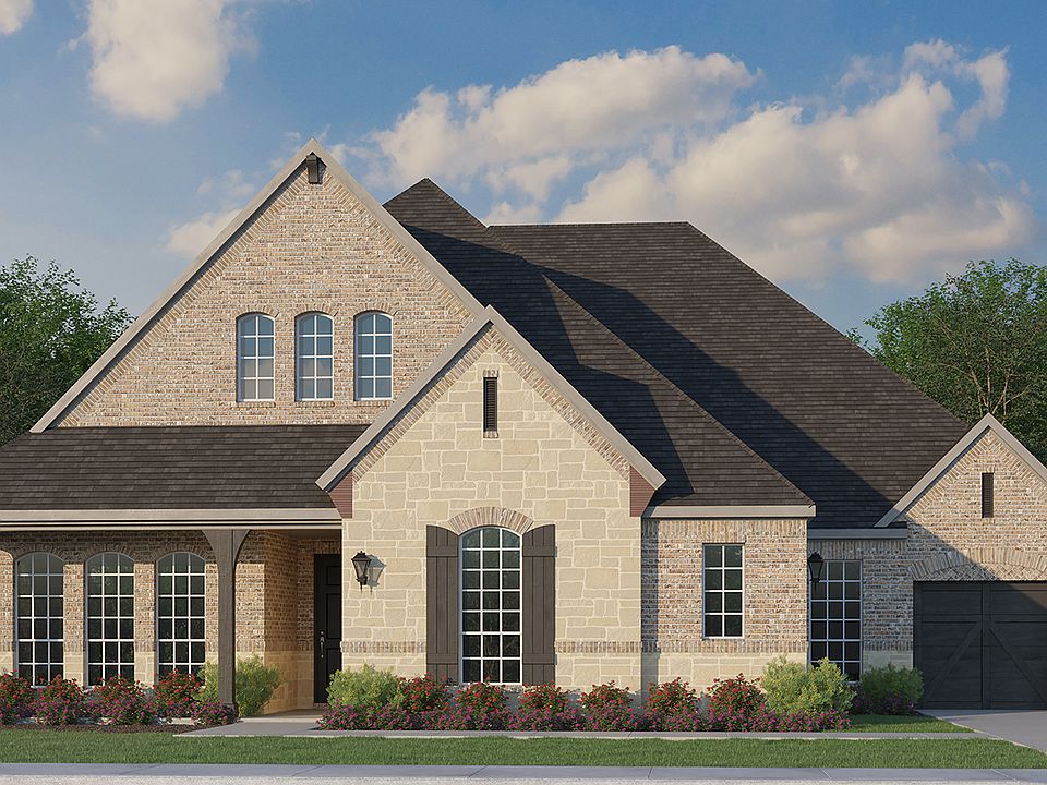 Plan 852 Elevation A with Stone