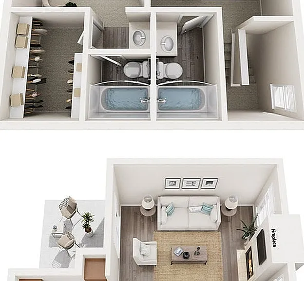 Two Bedrooms, Two Bathrooms, Townhome, 930 sqft. Two Bedrooms, Two Bathrooms, Townhome, 930 sqft.