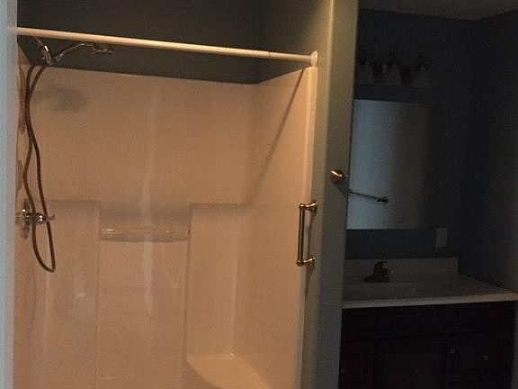 Large bathroom with walk in shower