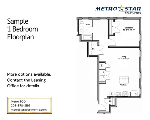 Floor plan One Bed