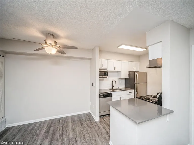 View of the living and dining spaces