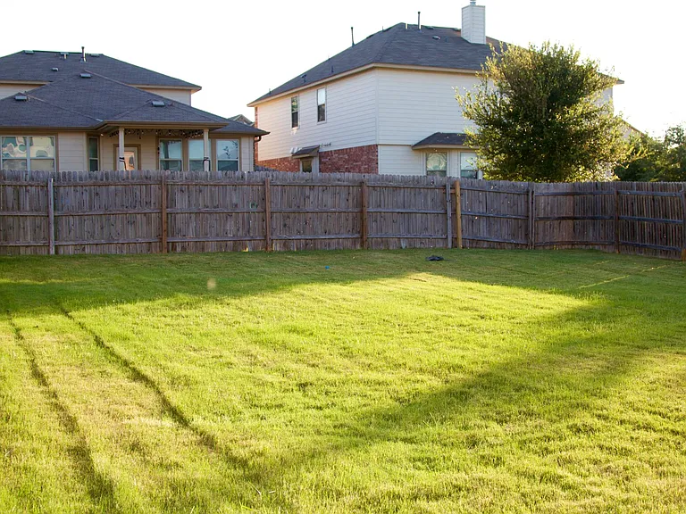 Large Privacy fenced backyard
