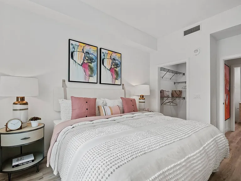Spacious bedrooms accommodate any bed size.