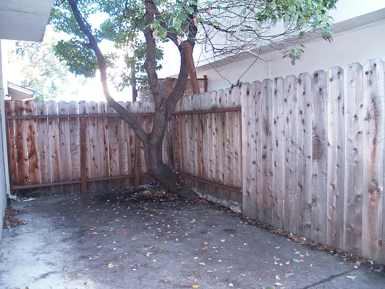 private backyard
