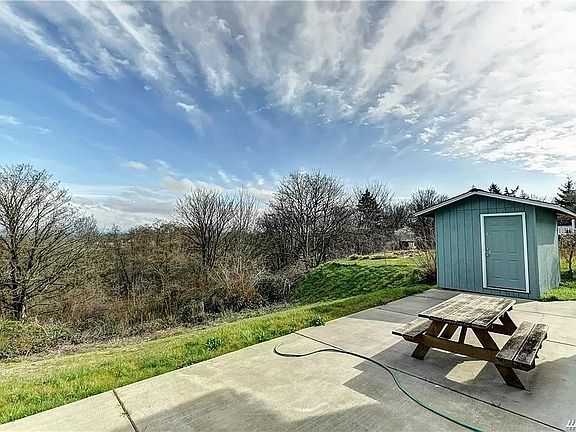 Shed included with unit.