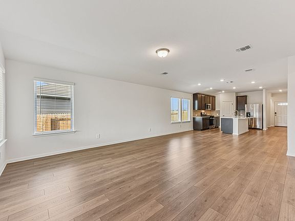 Kitchen, Living, and Dining Areas