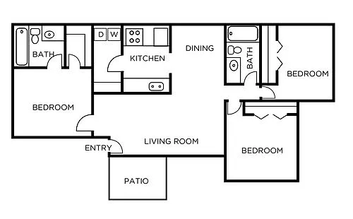 Floor plan 3 Bedroom-HAZEL