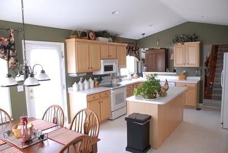large kitchen with island
