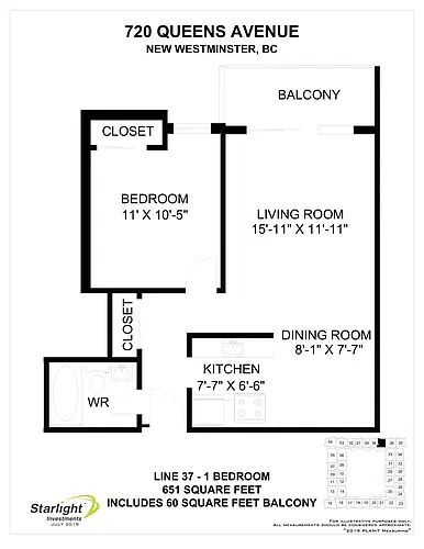 Floor plan 1 Bedroom