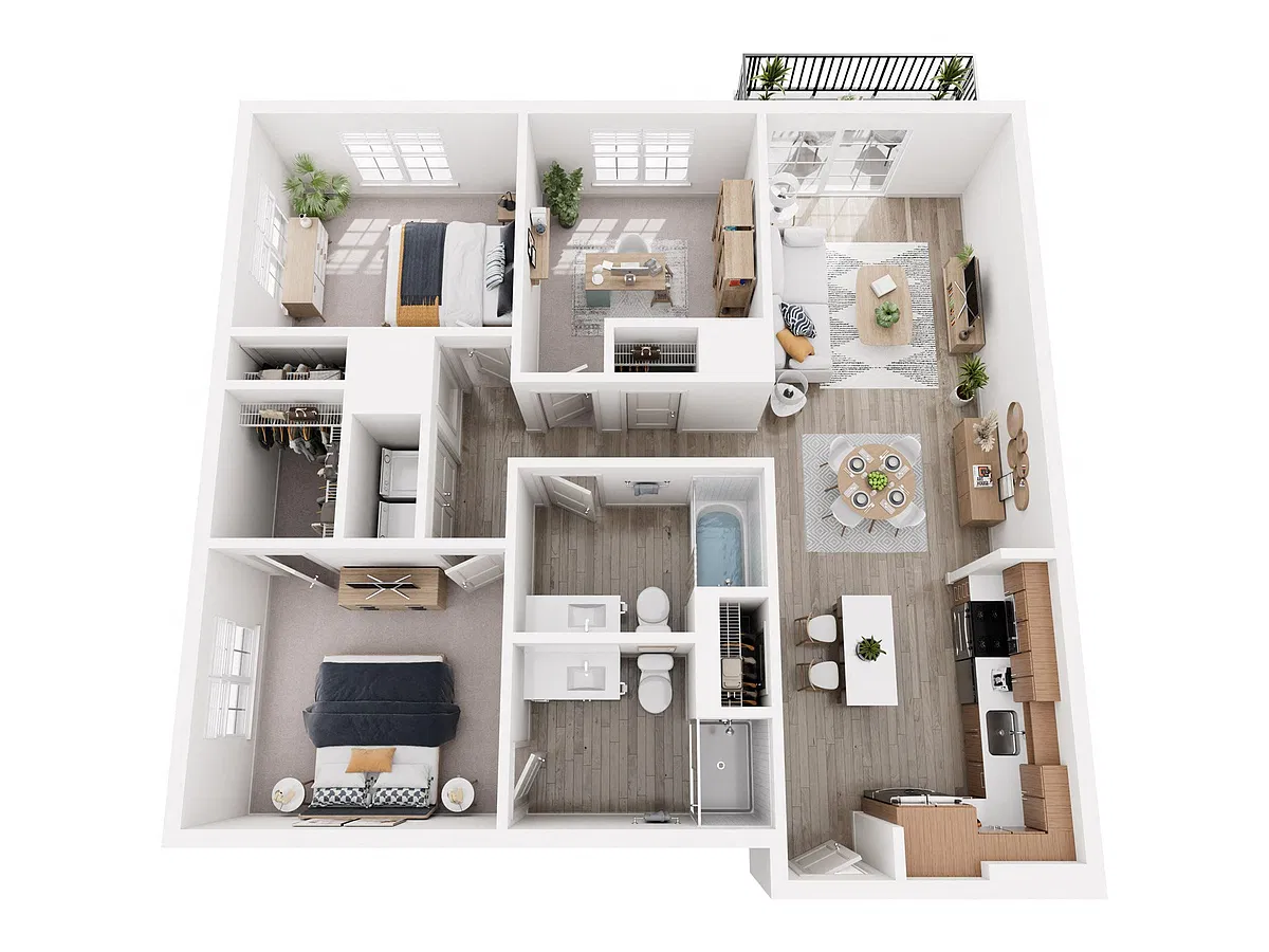 Floor plan B03D