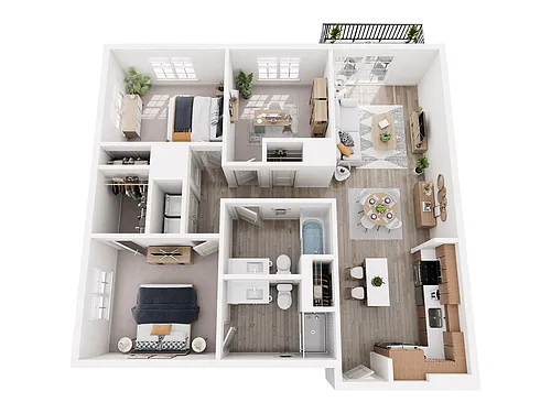 Floor plan B03D