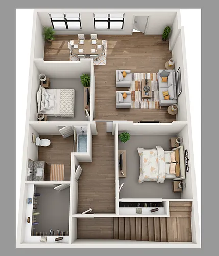 Floor plan Live/Work A