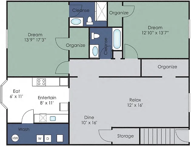 Floor plan The Cambridge Plus