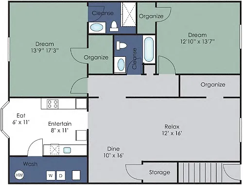Floor plan The Cambridge Plus