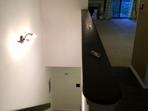 stairs to lower floor view