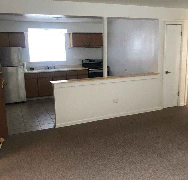 Eat-in kitchen open to living room