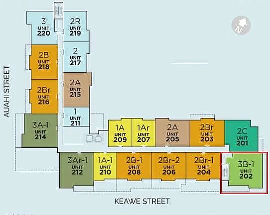 2nd image of 400 Keawe St APT 202