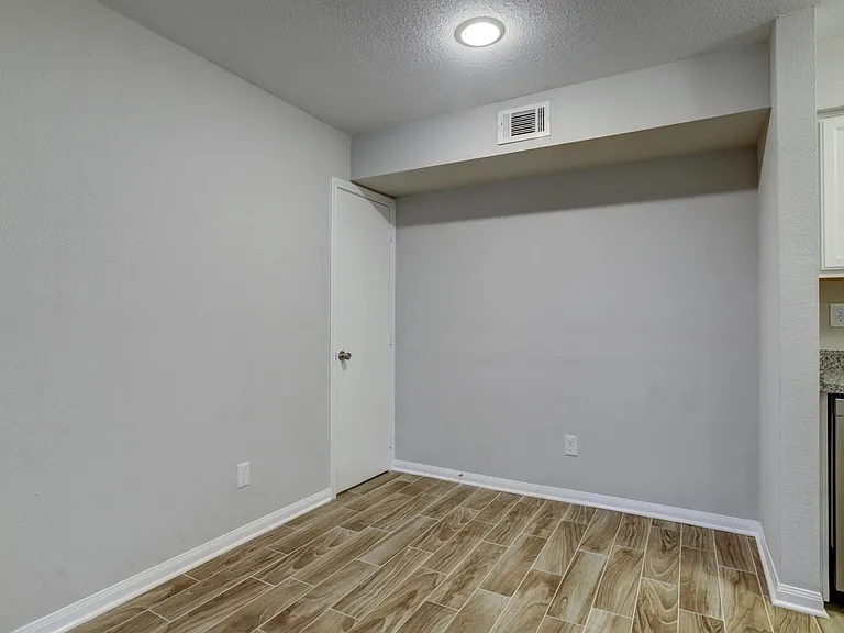 Dining nook - view without furniture.