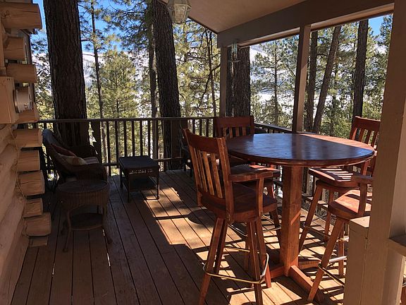 Covered deck.