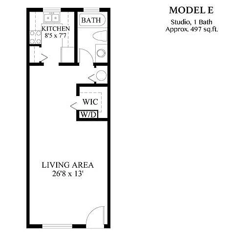 Floor plan Model E