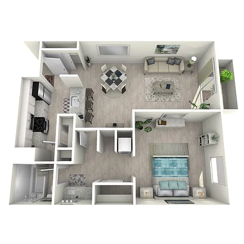 Floor plan 1 Bedroom