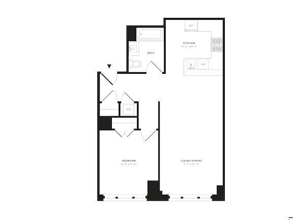 2nd image of 535 W 43rd St #14D