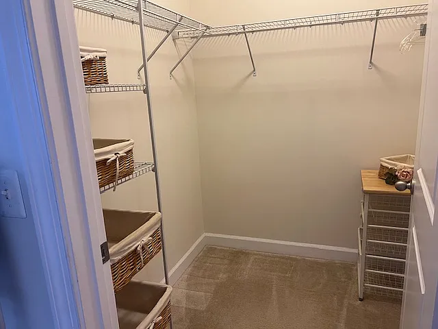 Walk-in closet.