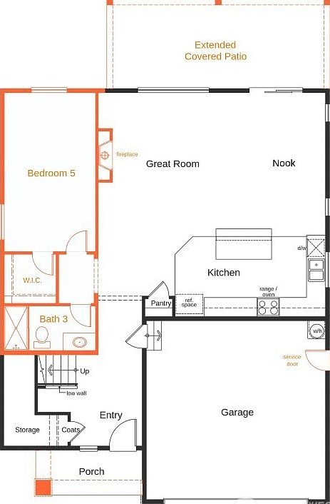 Floor Plan Level 1>