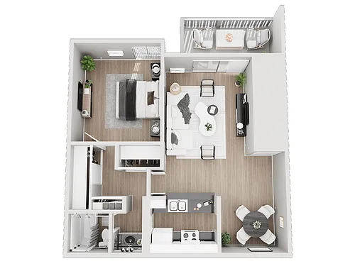 Floor plan 1 Bedroom